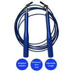 Load image into Gallery viewer, Weighted Jump Rope with Adjustable Steel Wire Cable - KME means the very best
