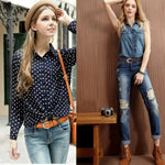 Load image into Gallery viewer, Women Rock &amp; Roll Casual Denim Leather Belt - KME means the very best
