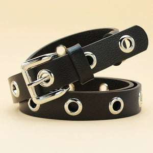 Women Rock & Roll Casual Denim Leather Belt - KME means the very best