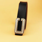 Load image into Gallery viewer, Women Rock &amp; Roll Casual Denim Leather Belt - KME means the very best
