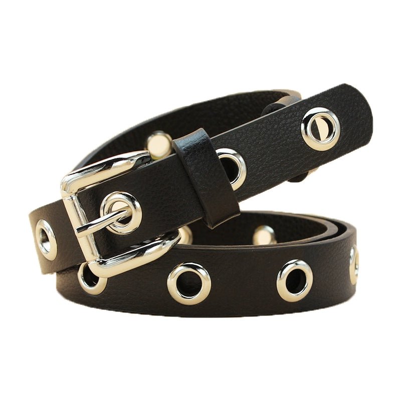 Women Rock & Roll Casual Denim Leather Belt - KME means the very best