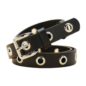 Women Rock & Roll Casual Denim Leather Belt - KME means the very best