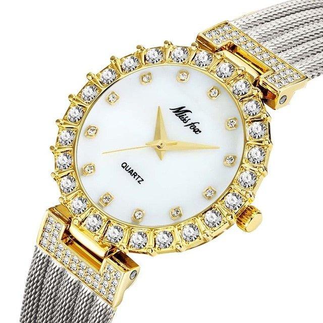 Women Watches Luxury Brand Watch Bracelet Waterproof Big Lab Diamond Ladies Wrist Watches For Women Quartz Clock Hours - KME means the very best