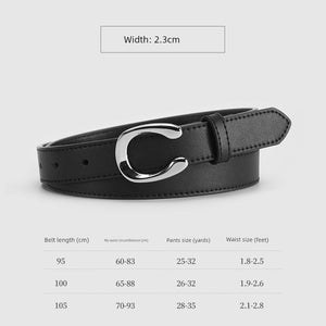 Women's Easiest for Match Vachette Clasp Thin Looking Fashion K-style Belt - KME means the very best