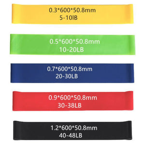 5 Piece Set of Resistance Body Bands with Carry Bag - KME means the very best