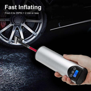 Air Pump 12V 150PSI Air Compressor Electric Air pump with Tire Pressure LCD Display Wireless Portable Tire Inflator for Car Bicycles - KME means the very best