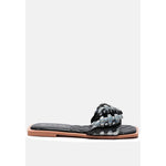 Load image into Gallery viewer, Allium Metallic Woven Strap Flats For Women - KME means the very best

