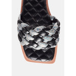 Load image into Gallery viewer, Allium Metallic Woven Strap Flats For Women - KME means the very best
