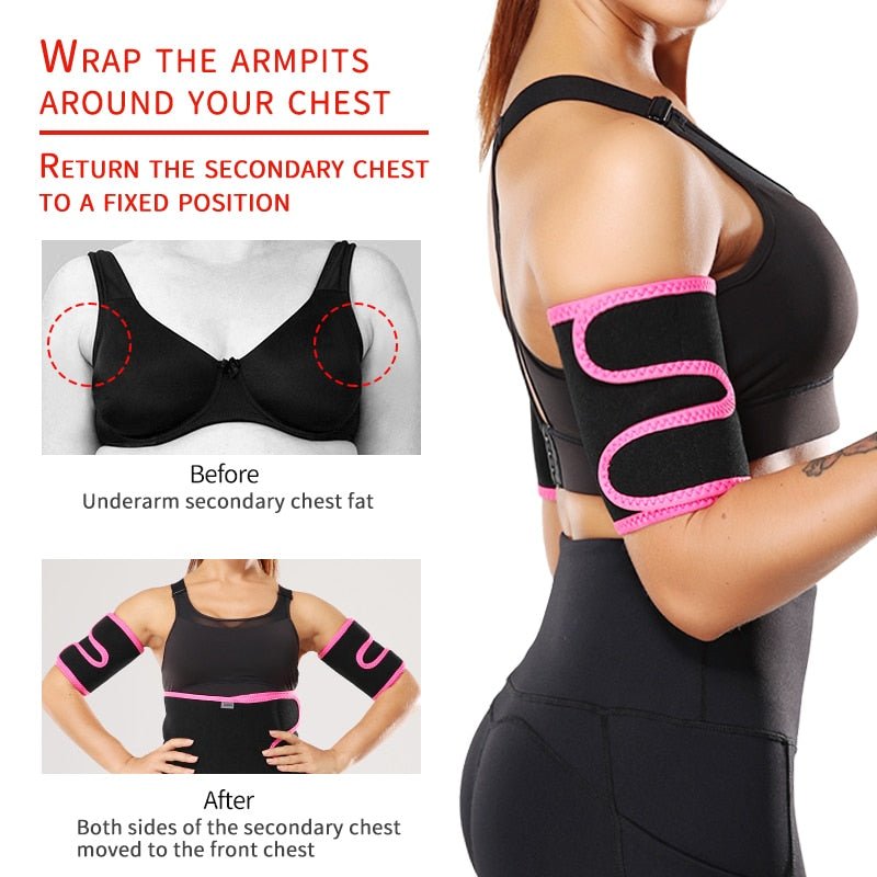 Arm Trimmer Sauna Sweat Band for Women Sauna Effect Arm Slimmer Anti Cellulite Arm Shapers Weight Loss Workout Body Shaper - KME means the very best