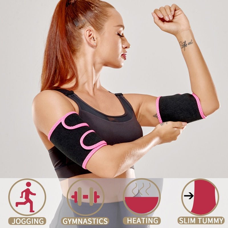 Arm Trimmer Sauna Sweat Band for Women Sauna Effect Arm Slimmer Anti Cellulite Arm Shapers Weight Loss Workout Body Shaper - KME means the very best
