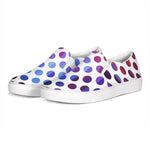 Load image into Gallery viewer, Athletic Sneakers, Low Cut Polka Dot Canvas Slip-On Sports Shoes - KME means the very best
