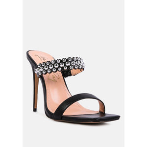 Bandy Stiletto Heels Metal Stud Sandals For Women - KME means the very best