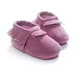 Load image into Gallery viewer, Baywell - PU Suede Leather Newborn Baby Moccasins Shoes Soft Soled Non-slip Crib First Walker - KME means the very best
