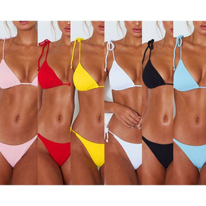 Bikini Swimsuit Padded Push Up Bra Ladies Triangle Bathing Suits Swimwear - KME means the very best