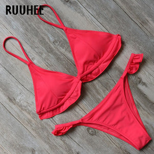 Bikini Women Swimwear Solid Brazilian Beach Wear - RUUHEE - KME means the very best