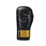 Load image into Gallery viewer, Boxing Gloves Nemesis Black and Gold Professional Mitts - KME means the very best
