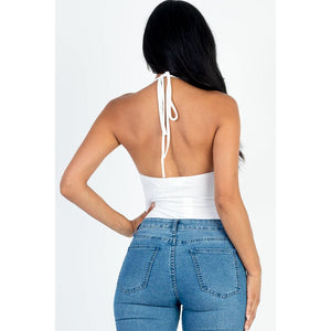 Captivating Allure: Back Tie Chic in Capella's Bustier Bodysuit - KME means the very best