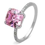 Load image into Gallery viewer, Captivating Rose-Cut Sterling Silver Ring: Timeless Elegance in Rose Cubic Zirconia - Fast Shipping - KME means the very best
