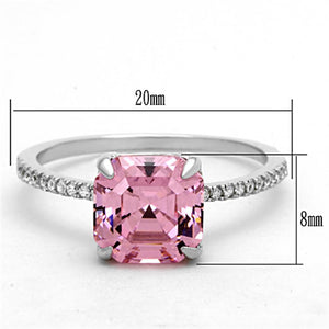Captivating Rose-Cut Sterling Silver Ring: Timeless Elegance in Rose Cubic Zirconia - Fast Shipping - KME means the very best