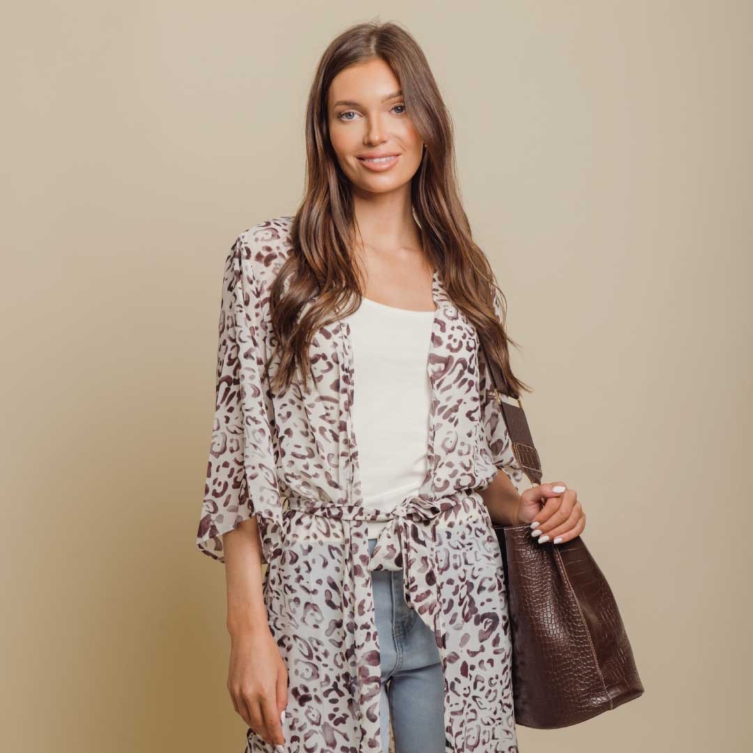 Cheetah Kimono Cardigan - KME means the very best