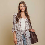 Load image into Gallery viewer, Cheetah Kimono Cardigan - KME means the very best
