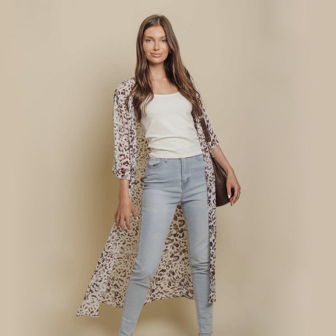 Cheetah Kimono Cardigan - KME means the very best