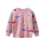 Load image into Gallery viewer, Colors Of Children Girls Knitted Cute Teddy Bear Pullover Sweater For Spring – Baby Clothing - KME means the very best
