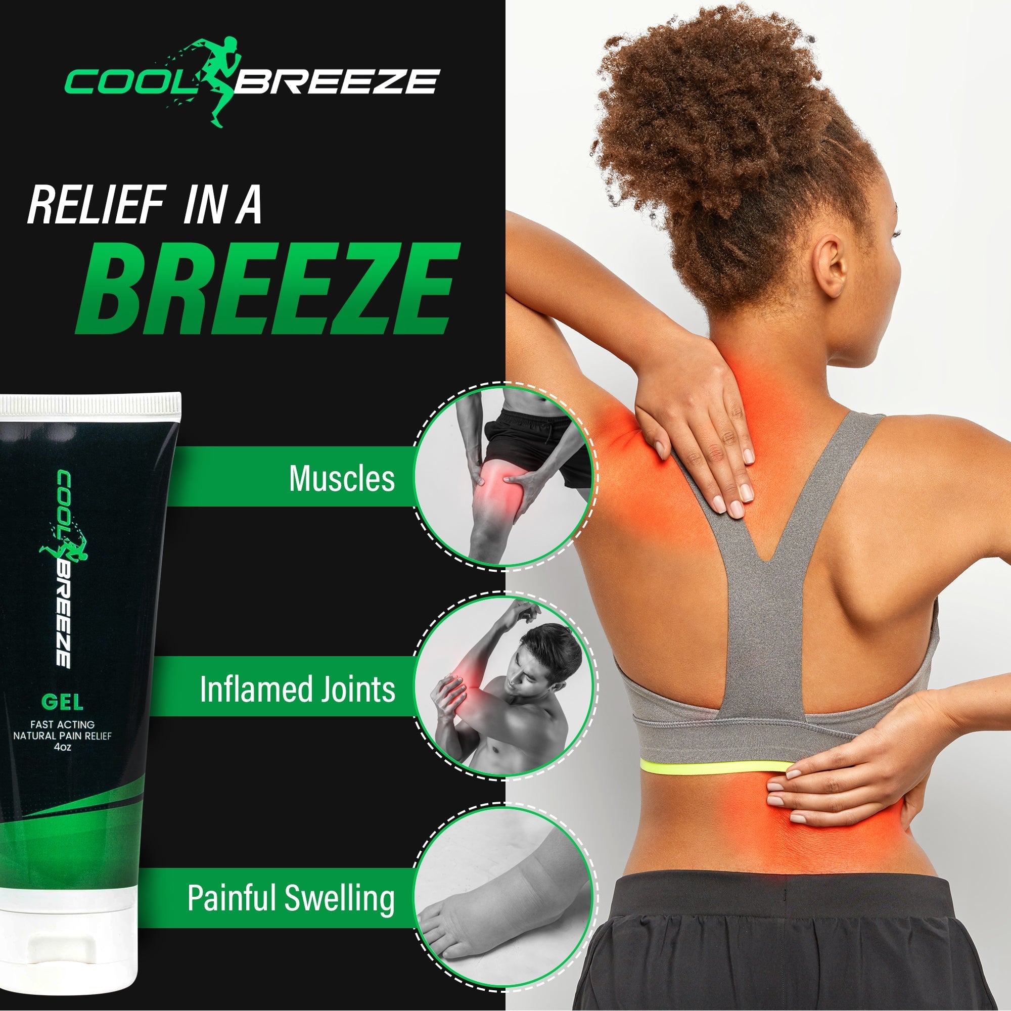 Cool Breeze Pain Relief Gel, 4oz Tube - KME means the very best