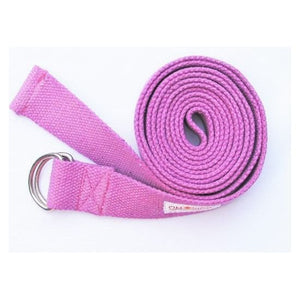 D-ring Handwoven cotton yoga Strap - 6' - KME means the very best