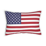 Load image into Gallery viewer, Decorative Lumbar Throw Pillow, Usa Flag Pattern - KME means the very best
