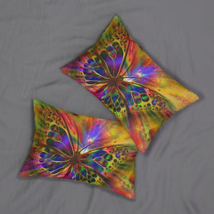 Decorative Throw Pillow - Double Sided Sofa Pillow / Purple Butterfly - KME means the very best