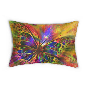 Decorative Throw Pillow - Double Sided Sofa Pillow / Purple Butterfly - KME means the very best