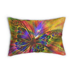 Load image into Gallery viewer, Decorative Throw Pillow - Double Sided Sofa Pillow / Purple Butterfly - KME means the very best
