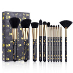 Load image into Gallery viewer, Docolor - Goth Makeup Brush Set 12Pcs Professional Face Powder Eyeshadow Blush Foundation Blending Cosmetic Professional Brushes - KME means the very best
