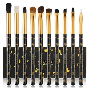Docolor - Goth Makeup Brush Set 12Pcs Professional Face Powder Eyeshadow Blush Foundation Blending Cosmetic Professional Brushes - KME means the very best
