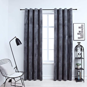 Drapes Blackout Curtain with Rings Velvet Blind Drape Multi Colors/Sizes - KME means the very best