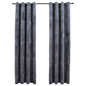 Drapes Blackout Curtain with Rings Velvet Blind Drape Multi Colors/Sizes - KME means the very best