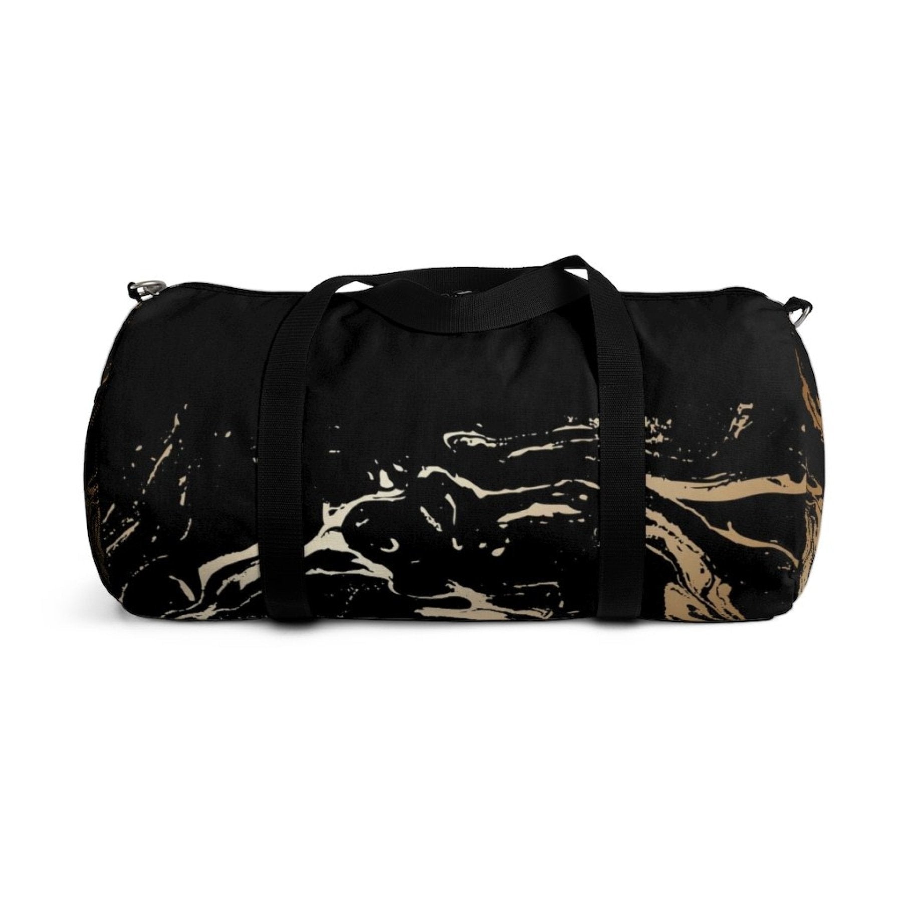 Duffel Bag Carry On Luggage / Black and Gold - Uniquely You - KME means the very best