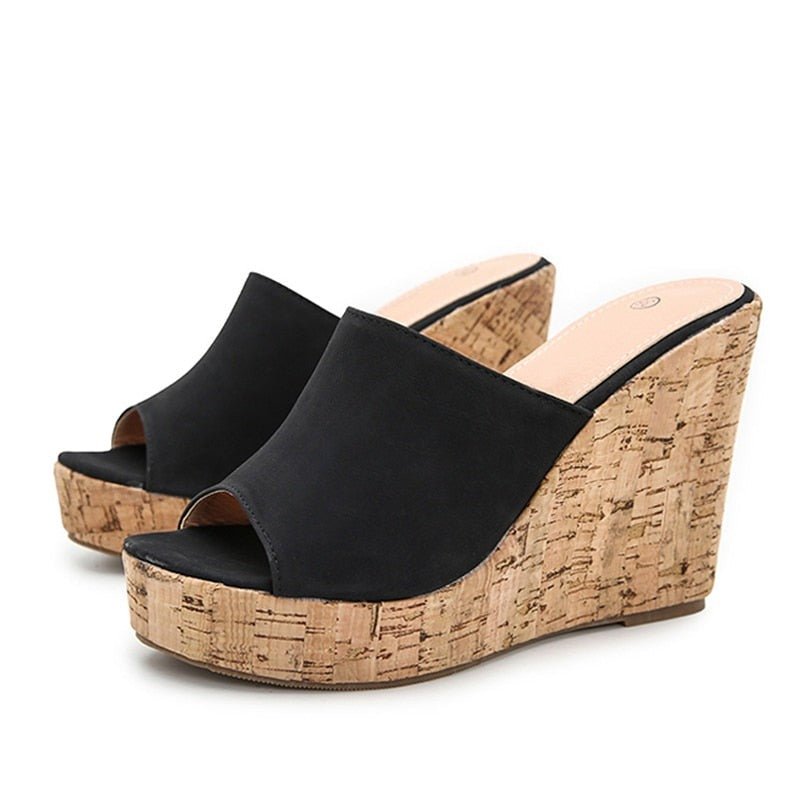 Eilyken - Casual Cozy Platform Wedges Heels Slippers Ladies Fashion Open Toe Roman Women Sandals Shoe Size 36-43 - KME means the very best