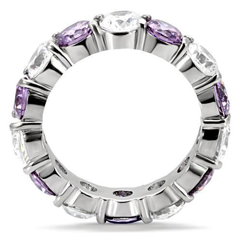 Enchanting Amethyst CZ Stainless Steel Ring: Timeless Sophistication for Effortless Glamour - Fast Shipping - KME means the very best