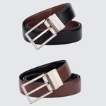 Load image into Gallery viewer, EZRA Reversible Belt | Classic Black &amp; Brown - KME means the very best
