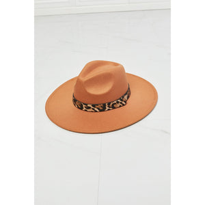 Fame In The Wild Leopard Detail Fedora Hat - KME means the very best