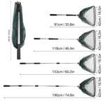 Load image into Gallery viewer, Fishing Net 190cm 130cm 55cm Telescopic Landing Net Folding Fishing Pole Extending Fly Carp Course Sea Mesh Fishing Net For Fly Fishing - KME means the very best
