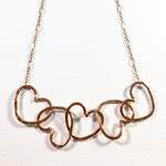 Load image into Gallery viewer, Five Hearts Linked Necklace - KME means the very best
