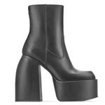 Load image into Gallery viewer, GIGIFOX Platform Shoes Sexy Party Big Size 43 Chunky High Heels Goth Black Women Boots - KME means the very best
