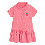Load image into Gallery viewer, Girls’ Clothing: Collar Flip Cartoon Children’s Polo Dress - KME means the very best
