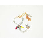 Load image into Gallery viewer, Hand Chain Bracelet with colorful enamel charms - KME means the very best
