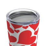 Load image into Gallery viewer, Insulated Tumbler - 20oz, Love Red Hearts, Travel Mug - KME means the very best
