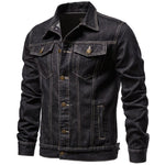 Load image into Gallery viewer, Jean Jacket Men&#39;s Teens Casual Solid Color Denim Jacket - KME means the very best
