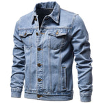 Load image into Gallery viewer, Jean Jacket Men&#39;s Teens Casual Solid Color Denim Jacket - KME means the very best
